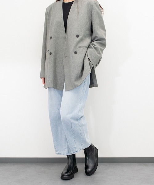 Luca Grossi（ルーカグロッシ）の「【Luca Grossi】ラウンドトウ厚底サイドゴアブーツ(L53003)（ブーツ・レディース・ブラック・37/36）」の4枚目の写真