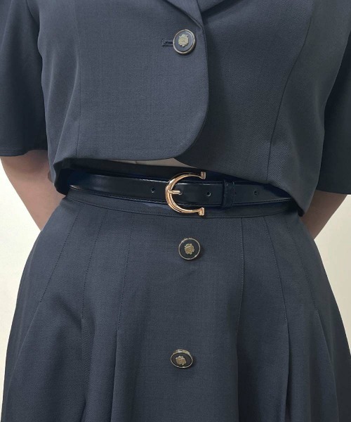 F i.n.t（フィント）の「フレンチベーシックベルト/F&A/fint フィント（ベルト・レディース・ボルドー/ブラウン/ブラック・FREE）」の5枚目の写真