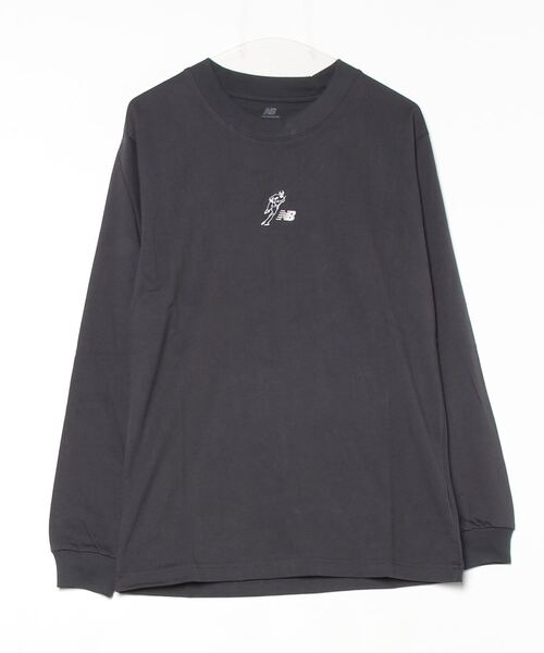 NEW BALANCE(ニューバランス)の「大谷翔平 ヘビーウェイトコットンロングスリーブTシャツ(Tシャツ/カットソー・メンズ・チャコールグレー/インディゴブルー・SMALL/MEDIUM/LARGE/X-LARGE/XX-LARGE)」の11枚目の写真