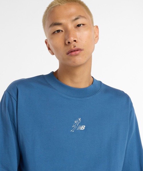 NEW BALANCE(ニューバランス)の「大谷翔平 ヘビーウェイトコットンロングスリーブTシャツ(Tシャツ/カットソー・メンズ・チャコールグレー/インディゴブルー・SMALL/MEDIUM/LARGE/X-LARGE/XX-LARGE)」の14枚目の写真
