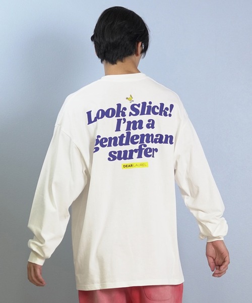 ムラサキスポーツ(ムラサキスポーツ)の「【ムラサキスポーツ限定】DEAR LAUREL/ディアローレル × BYRD バード コラボ 長袖 Tシャツ ロンT バックプリント DL25F-BYRD02(Tシャツ/カットソー・メンズ・ブラック/ホワイト・L/M)」の6枚目の写真