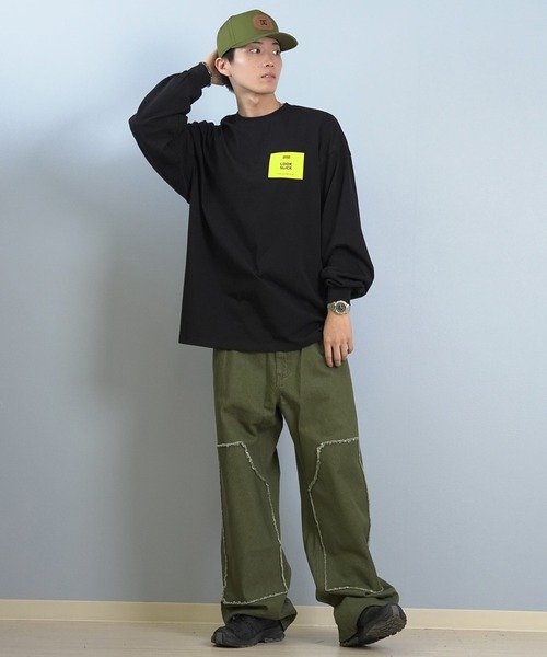 ムラサキスポーツ(ムラサキスポーツ)の「【ムラサキスポーツ限定】DEAR LAUREL/ディアローレル × BYRD バード コラボ 長袖 Tシャツ ロンT バックプリント DL25F-BYRD02(Tシャツ/カットソー・メンズ・ブラック/ホワイト・L/M)」の12枚目の写真