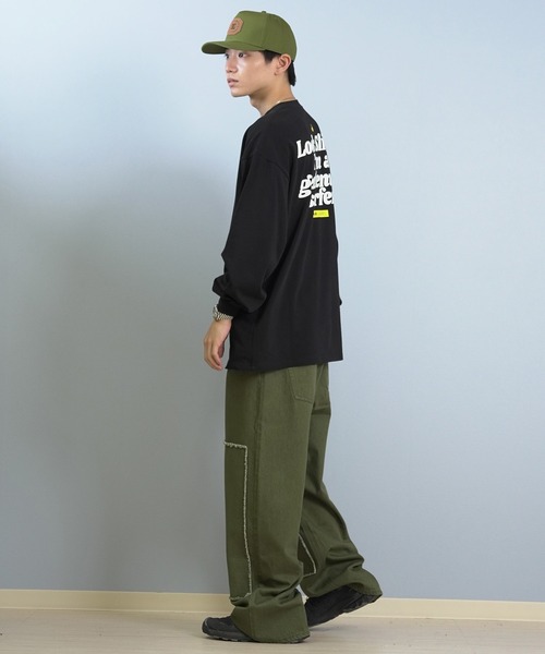 ムラサキスポーツ(ムラサキスポーツ)の「【ムラサキスポーツ限定】DEAR LAUREL/ディアローレル × BYRD バード コラボ 長袖 Tシャツ ロンT バックプリント DL25F-BYRD02(Tシャツ/カットソー・メンズ・ブラック/ホワイト・L/M)」の13枚目の写真