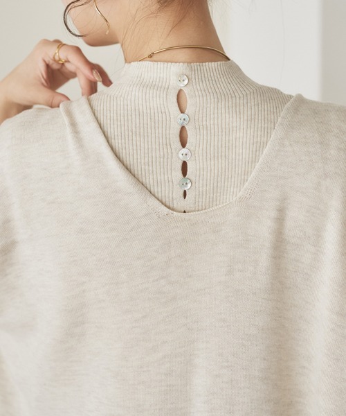 LAULEN（ローレン）の「shawl collar knit cardigan /ショールカラーニットカーディガン（カーディガン/ボレロ・レディース・オートミール/ブラック/チャコールグレー/ブラウン・FREE）」の21枚目の写真