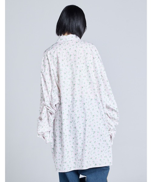 Little sunny bite(リトルサニーバイト)の「/Little Sunny Bite/floral shirts(シャツ/ブラウス・レディース・ピンク/ブラック/ホワイト・MEDIUM/SMALL)」の7枚目の写真