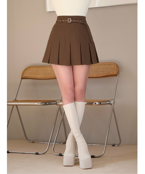 Darich セミワイドプリーツテーラードミニスカート Mサイズ セミワイドプリーツテーラードミニスカート(スカート)|Darich