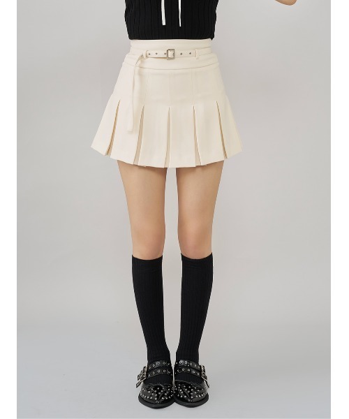 新品未使用 セミワイドプリーツテーラードミニスカート Darich セミワイドプリーツテーラードミニスカート（スカート）｜Darich