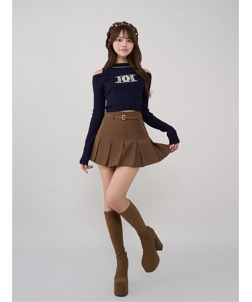 ダーリッチ　ナロープリーツティアードミニスカート　S ダーリッチ Darich ナロープリーツティアードミニスカート