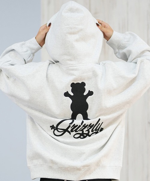 GRIZZLY/グリズリー BIG EMBROIDERY BEAR パーカー G25FW-4332