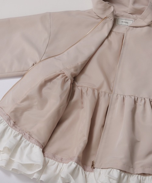 ペプラムフリル2WAYフーディジャケット（その他アウター）｜Fit more