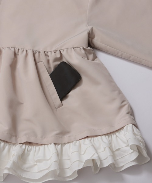 ペプラムフリル2WAYフーディジャケット（その他アウター）｜Fit more