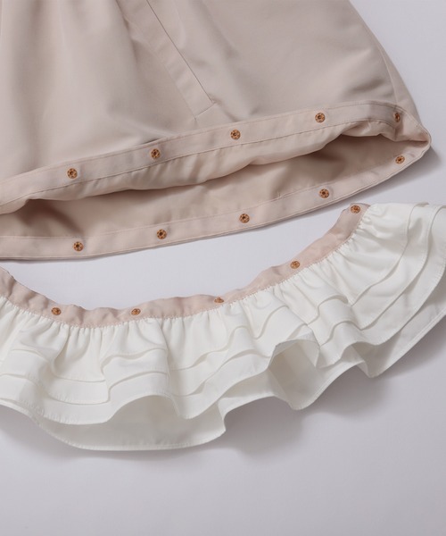 ペプラムフリル2WAYフーディジャケット（その他アウター）｜Fit more