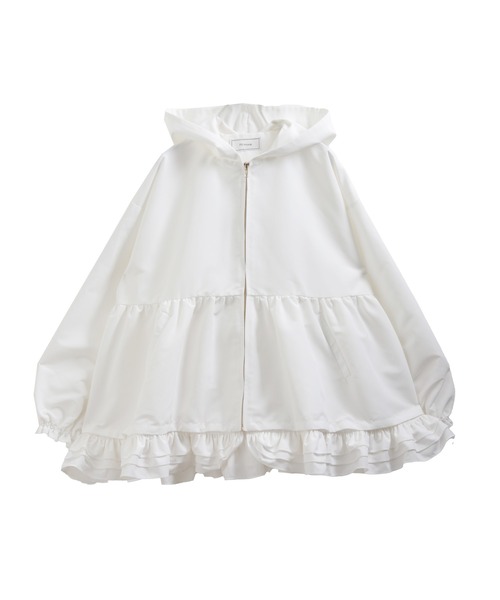 ペプラムフリル2WAYフーディジャケット（その他アウター）｜Fit more
