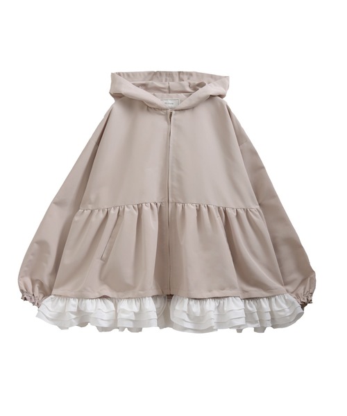 ペプラムフリル2WAYフーディジャケット（その他アウター）｜Fit more