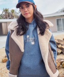 BILLABONG（ビラボン）の「BILLABONG レディース 【SURF CAMP】BEST WISHES セットアップパーカー 【LOOSE FIT】【2025年秋冬モデル】/ビラボンセットアップ対応撥水加工ロゴプリントプルオーバーパーカー・フーディー（パーカー）」