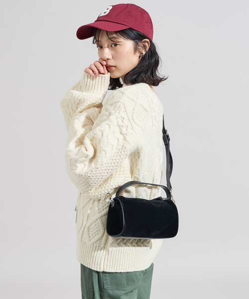 FREAK'S STORE(フリークスストア)の「2WAY スウェーディー ミニバッグ/スエードライク ミニバッグ/ショルダーバッグ/ハンドバッグ(ショルダーバッグ・レディース・ブラウン/ブラック/グレー/キャメル/ベージュ/その他9・ONE SIZE)」の21枚目の写真