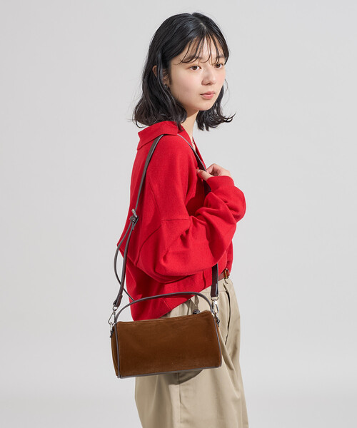 chiiiiibag オレンジ スエード ハンドバッグ chiiiiibag オレンジ スエード ハンドバッグ