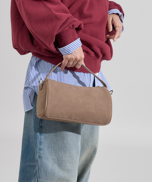 セール】2WAY スウェーディー ミニバッグ/スエードライク ミニ