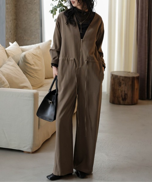 SPEC RSC-D3 & RSC-D1　つむつむ セール】Vネックジャンプスーツ（つなぎ/オールインワン）｜AMELY