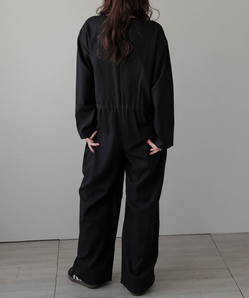 セール】Vネックジャンプスーツ（つなぎ/オールインワン）｜AMELY