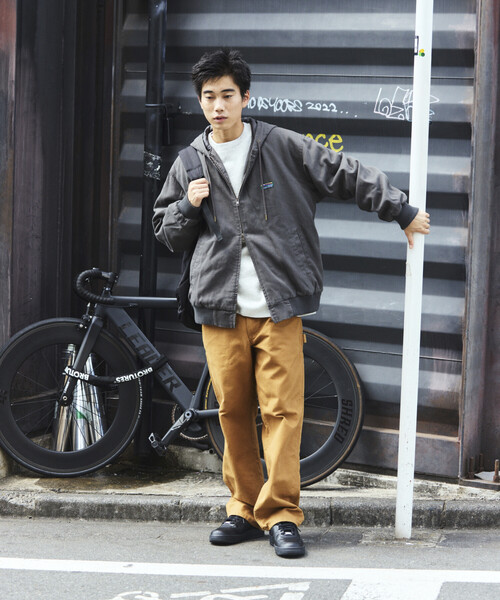 限定展開 ビッグシルエット ヴィンテージ加工 ジップフーディ ダック