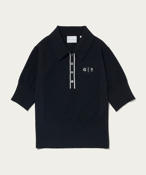 【TaylorMade】レディース ポロシャツ ブラック セール】【別注】＜TaylorMade×UNITED ARROWS＞ ウィメンズ ニット