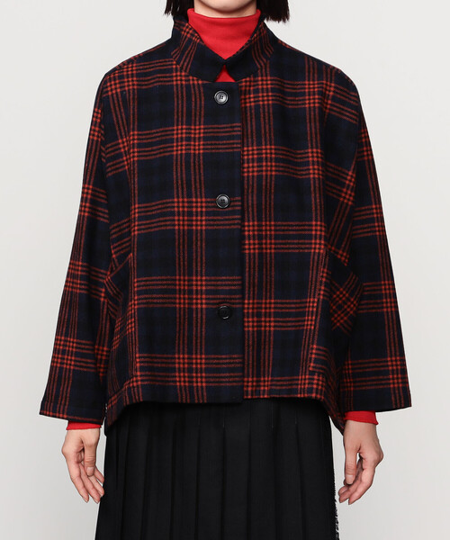 GALLEGO DESPORTES（ギャレゴデスポート）の「GALLEGO DESPORTES | スタンドカラー ウールジャケット CHECK WOMEN（その他アウター・レディース・A・S）」の5枚目の写真