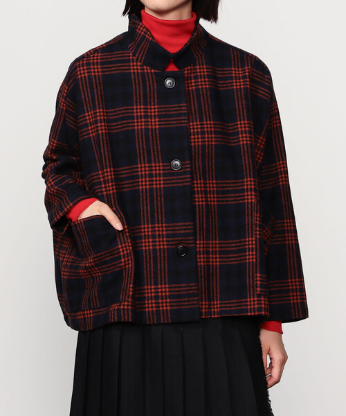 GALLEGO DESPORTES（ギャレゴデスポート）の「GALLEGO DESPORTES | スタンドカラー ウールジャケット CHECK WOMEN（その他アウター・レディース・A・S）」の8枚目の写真