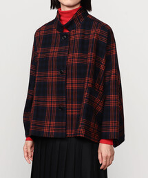 GALLEGO DESPORTES | GALLEGO DESPORTES | スタンドカラー ウールジャケット CHECK WOMEN(その他アウター)