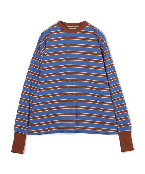 TOMORROWLAND HOME(トゥモローランドホーム)の「KEIMEN Strata Long T-shirt(Tシャツ/カットソー・レディース・グレー系その他/ブルー系その他/ピンク系その他・M/L/XL)」の2枚目の写真