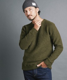 Magine | SHETLAND WOOL SLIVER KNITSAW L/S:シェットランドウール スライバーニットソー ロングスリーブ(ニット/セーター)