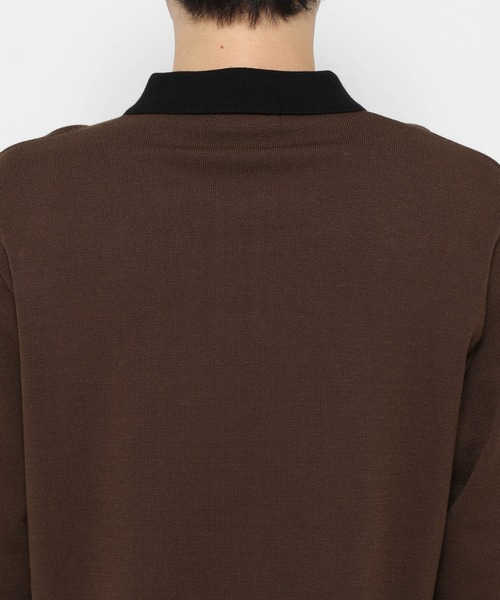 HARE（ハレ）の「コンパクトニットポロLS(HARE)（ポロシャツ・メンズ・ブルー/ブラック/ブラウン・SMALL/MEDIUM）」の18枚目の写真