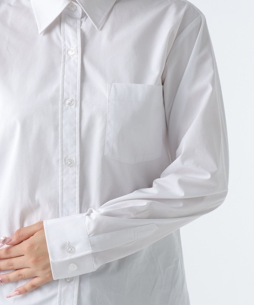 GLOBAL WORK（グローバルワーク）の「GIRLスクールシャツ長袖/AND YUA ANY/593403（シャツ/ブラウス・キッズ・ホワイト・SMALL/MEDIUM）」の22枚目の写真