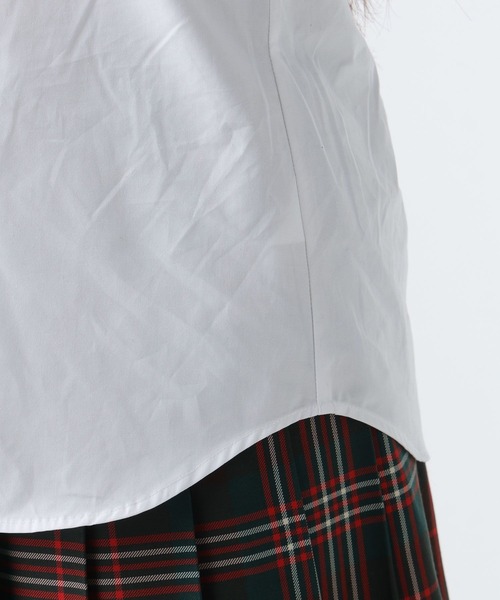 GLOBAL WORK（グローバルワーク）の「GIRLスクールシャツ長袖/AND YUA ANY/593403（シャツ/ブラウス・キッズ・ホワイト・SMALL/MEDIUM）」の6枚目の写真