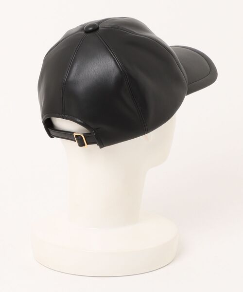MAISON Birth（メゾンバース）の「MAISON Birth メゾンバース / ECO LEATHER BOUFFANT CAP エコレザーブーファンキャップ / MB-25305（キャップ・レディース・ブラック/ネイビー/ブラウン・FREE）」の8枚目の写真