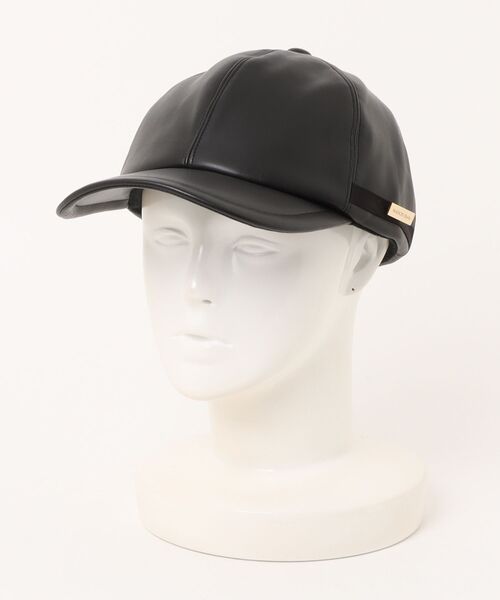 MAISON Birth（メゾンバース）の「MAISON Birth メゾンバース / ECO LEATHER BOUFFANT CAP エコレザーブーファンキャップ / MB-25305（キャップ・レディース・ブラック/ネイビー/ブラウン・FREE）」の5枚目の写真