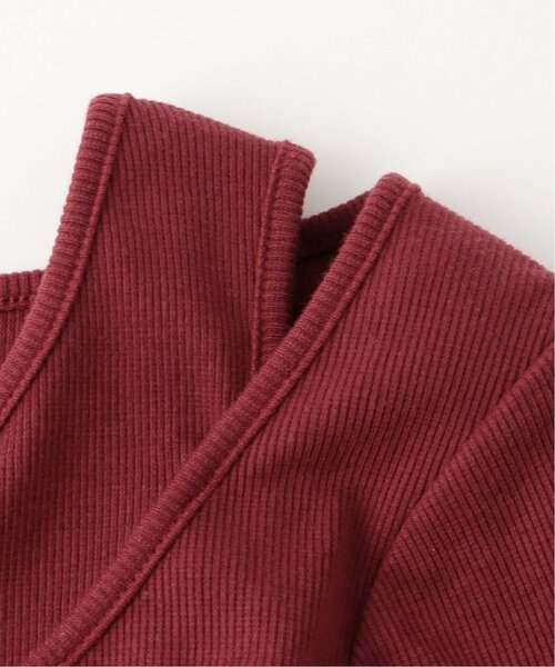 LOVETOXIC（ラブトキシック）の「レースアップ長袖TシャツSET（Tシャツ/カットソー・キッズ・オフホワイト/ブラック/エンジ・130cm/S:140cm/M:150cm/L:160cm）」の8枚目の写真