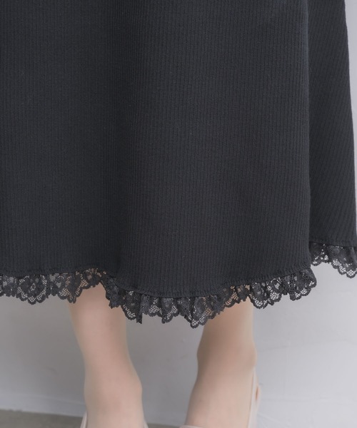 couture BY ROJITA(クチュールバイロジータ)の「ニットワンピース×オフショルカーデセット(ワンピース・レディース・ブラック/ピンク/アイボリー・FREE)」の6枚目の写真