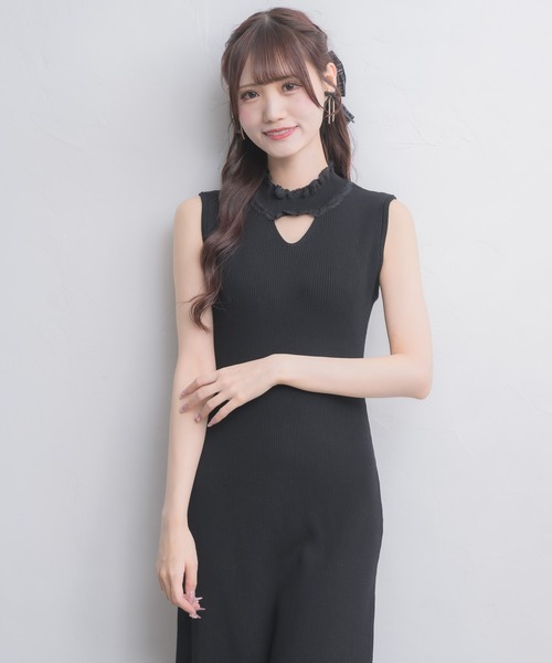 couture BY ROJITA(クチュールバイロジータ)の「ニットワンピース×オフショルカーデセット(ワンピース・レディース・ブラック/ピンク/アイボリー・FREE)」の12枚目の写真