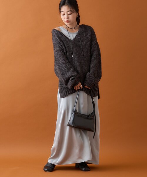 セール】前後2wayサテンタンクワンピース（ワンピース