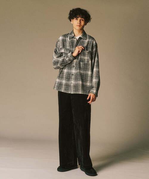 セール】シャギー チェック シャツ（シャツ/ブラウス）｜417 EDIFICE