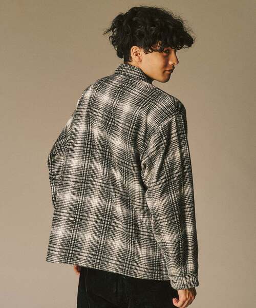 シャギーチェックシャツ 417 EDIFICE｜シャギー チェック シャツ | Rakuten Fashion(楽天