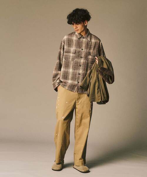 417 EDIFICE(フォーワンセブンエディフィス)の「シャギー チェック シャツ(シャツ/ブラウス・メンズ・ブラウン/ブラック/ブルー・LARGE/MEDIUM)」の21枚目の写真