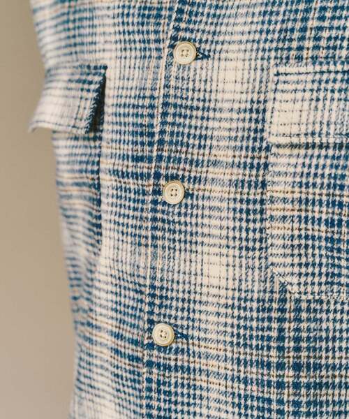 417 EDIFICE(フォーワンセブンエディフィス)の「シャギー チェック シャツ(シャツ/ブラウス・メンズ・ブラウン/ブラック/ブルー・LARGE/MEDIUM)」の7枚目の写真