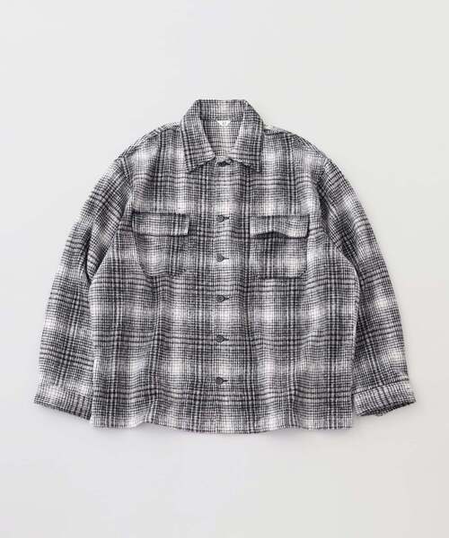 417 EDIFICE(フォーワンセブンエディフィス)の「シャギー チェック シャツ(シャツ/ブラウス・メンズ・ブラウン/ブラック/ブルー・LARGE/MEDIUM)」の8枚目の写真