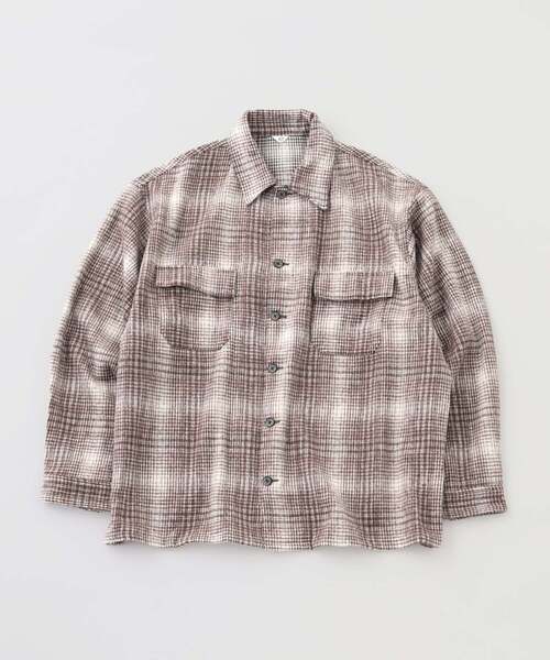 417 EDIFICE(フォーワンセブンエディフィス)の「シャギー チェック シャツ(シャツ/ブラウス・メンズ・ブラウン/ブラック/ブルー・LARGE/MEDIUM)」の12枚目の写真