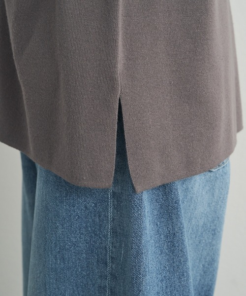 PUAL CE CIN（ピュアルセシン）の「【セットアップ対応】ニットテーラードジャケット（テーラードジャケット・レディース・ブラック/グレー・FREE）」の11枚目の写真