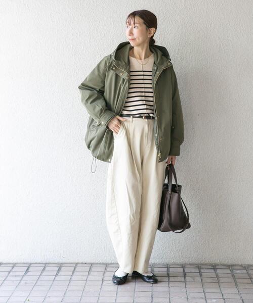 ITEMS URBANRESEARCH(アイテムズ アーバンリサーチ)の「キルトライナー付きマウンテンパーカー(ダウンジャケット/コート・レディース・ベージュ/ブラック/カーキ・FREE)」の8枚目の写真