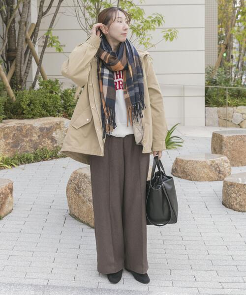 ITEMS URBANRESEARCH（アイテムズ アーバンリサーチ）の「キルトライナー付きマウンテンパーカー（ダウンジャケット/コート・レディース・ベージュ/ブラック/カーキ・FREE）」の16枚目の写真