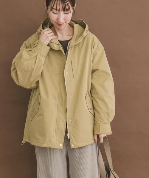 ITEMS URBANRESEARCH（アイテムズ アーバンリサーチ）の「キルトライナー付きマウンテンパーカー（ダウンジャケット/コート・レディース・ベージュ/ブラック/カーキ・FREE）」の13枚目の写真